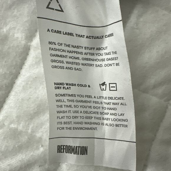 REFORMATION Sweater Dress Womens Medium Black Long Sleeve Shift Ribbed Knit - Picture 7 of 12